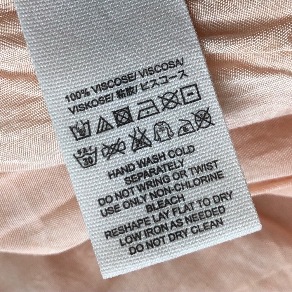 Free People peach orange ruffle sleeveless dress M - Picture 14 of 14